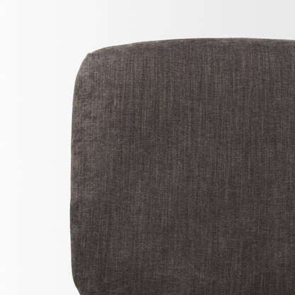 Nora Forest Green Fabric Matte Black Metal Legs Accent Chair