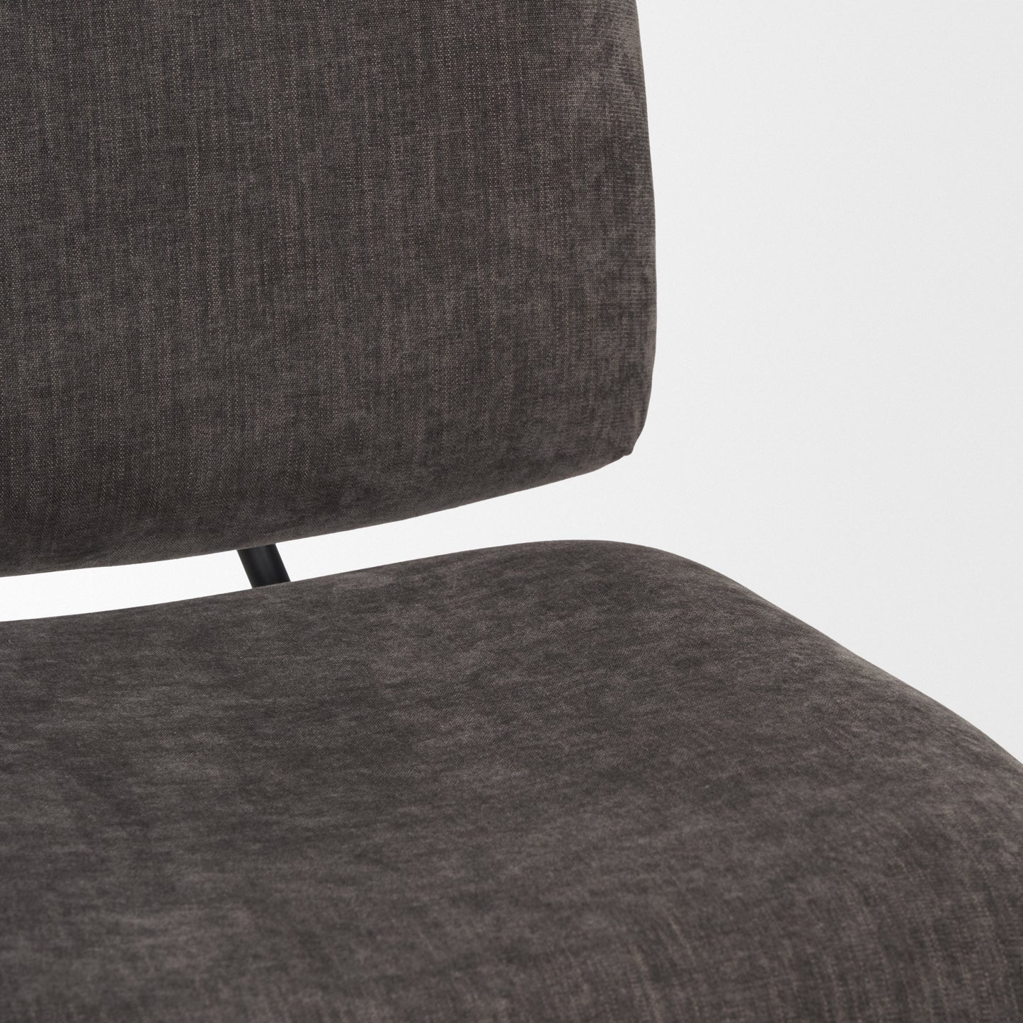 Nora Forest Green Fabric Matte Black Metal Legs Accent Chair