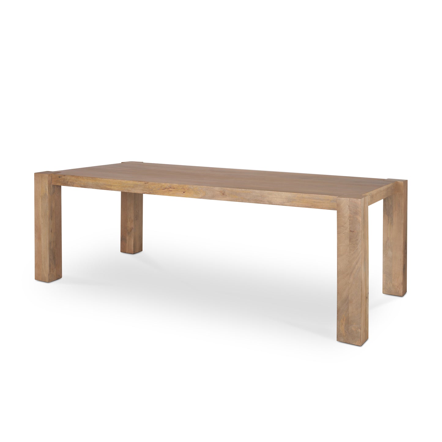 Beth Light Brown Wood Rectangular Dining Table for a Clean and Stylish Dining Experience