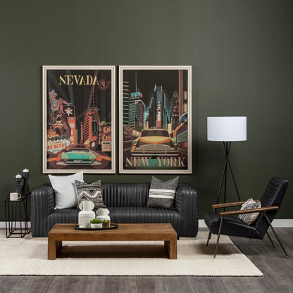 Ricciardo Black Leather Wrapped Three Seater Sofa