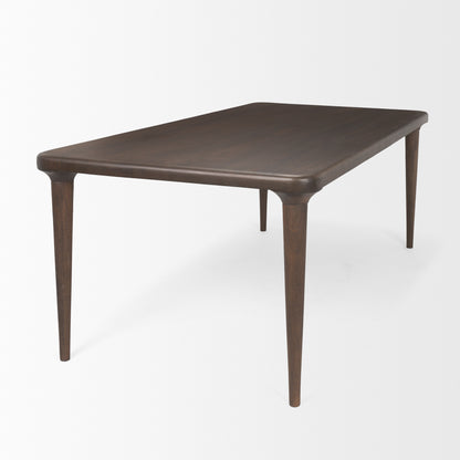 Suvan 72L Medium-Dark Brown Rectangular Wood Dining Table