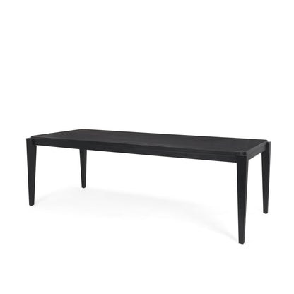 Teva Dark Brown Wood Rectangular 72" Dining Table