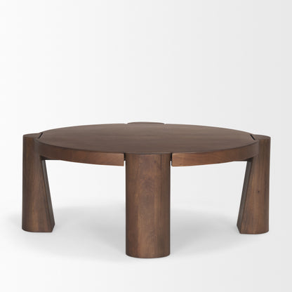 Tammar Round Wood w/ Tapered Legs Coffee Table