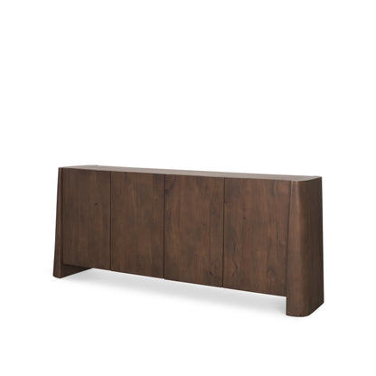 Tammar Brown Wood 4-Door Sideboard