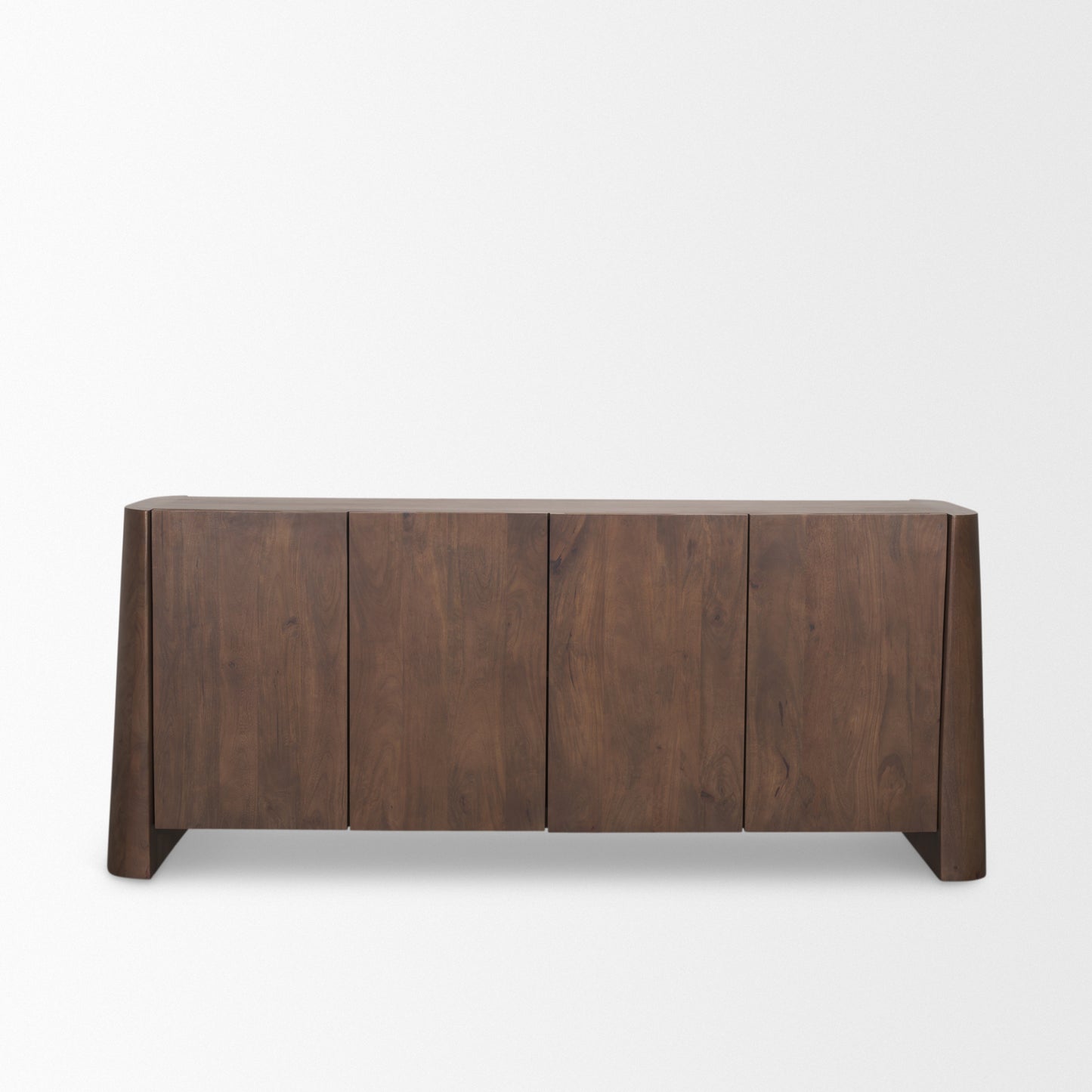 Tammar Brown Wood 4-Door Sideboard