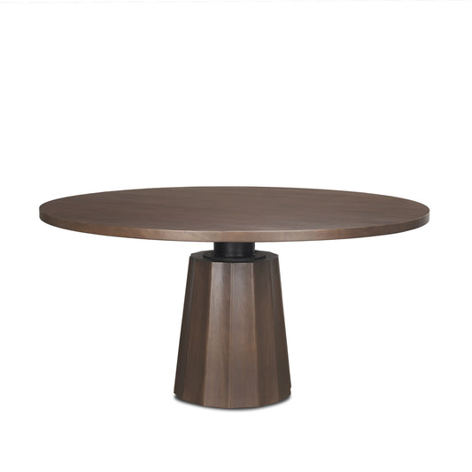 Swanson 60" Dark Brown Wood Round Pedestal Dining Table for a Classic and Elegant Dining Experience