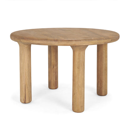 Soma 48" Red Brown Acacia Wood Round Dining Table