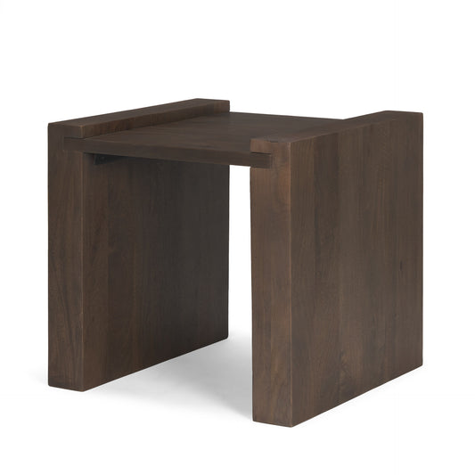 Wesson Dark Brown Wood Accent Table - Charming Design for Stylish Living Rooms and Versatile Home Decor