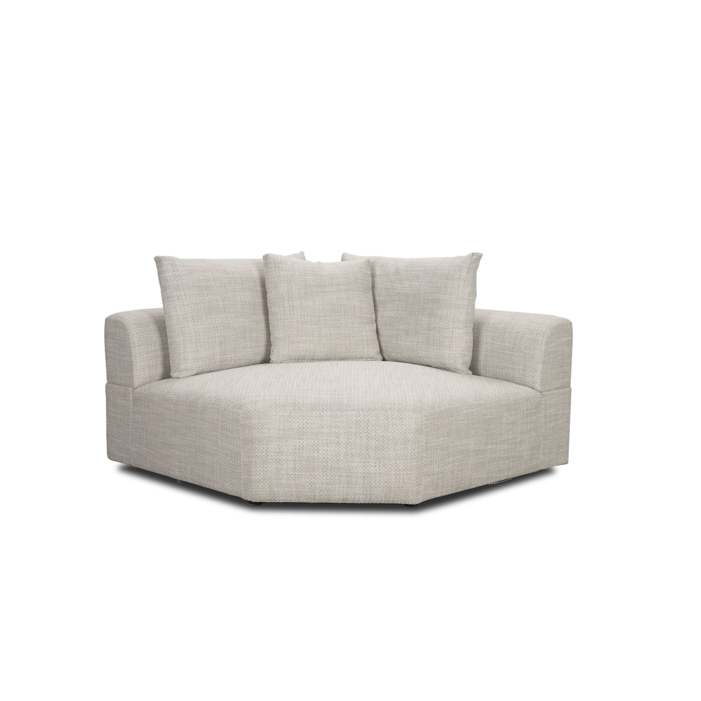Warner Oatmeal 3 Piece Sofa Set W/Corner Piece