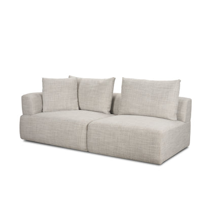 Warner Oatmeal 3 Piece Sofa Set w/Corner Piece