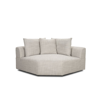 Warner Oatmeal 3 Piece Sofa Set w/Corner Piece