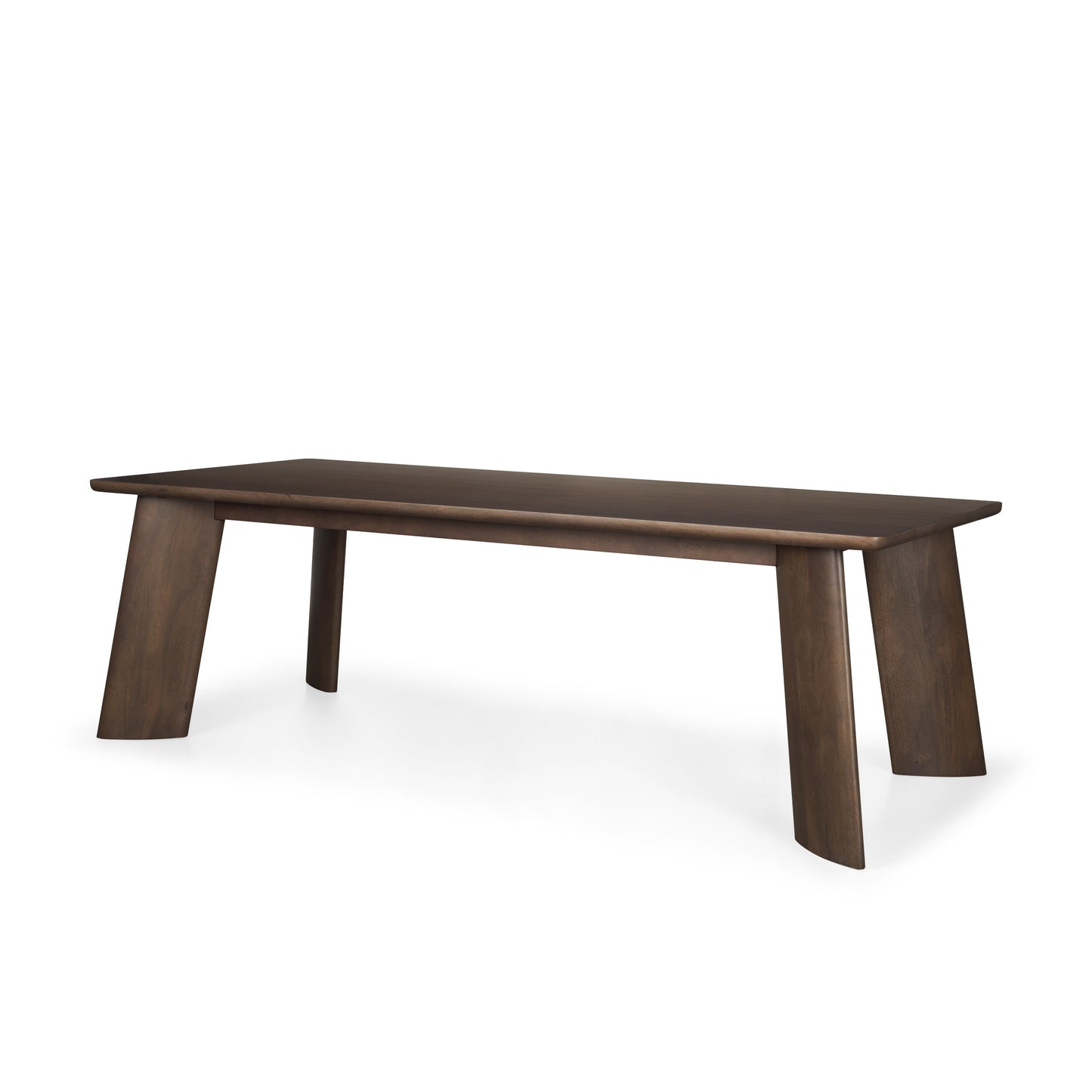 Jonan Brown Solid Mango Wood Dining Table – Rectangular Rustic Design