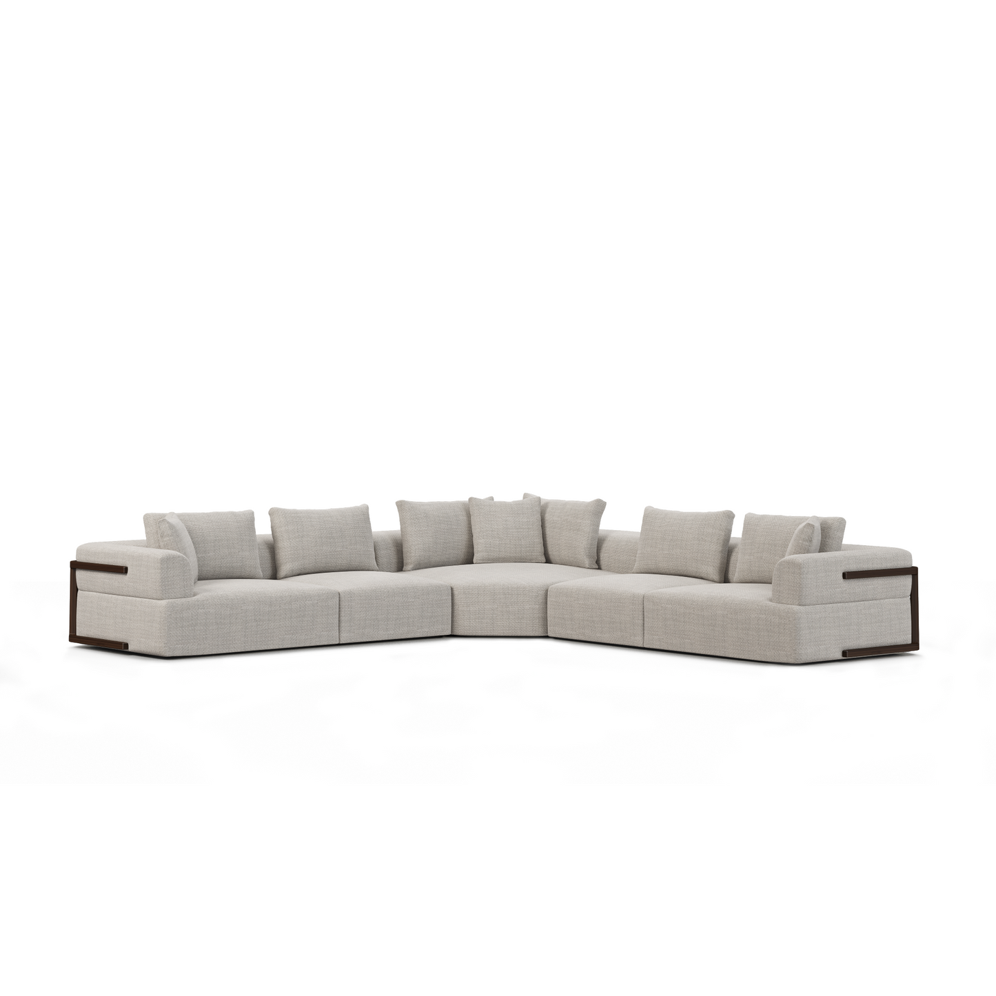 Warner Oatmeal 3 Piece Sofa Set w/Corner Piece