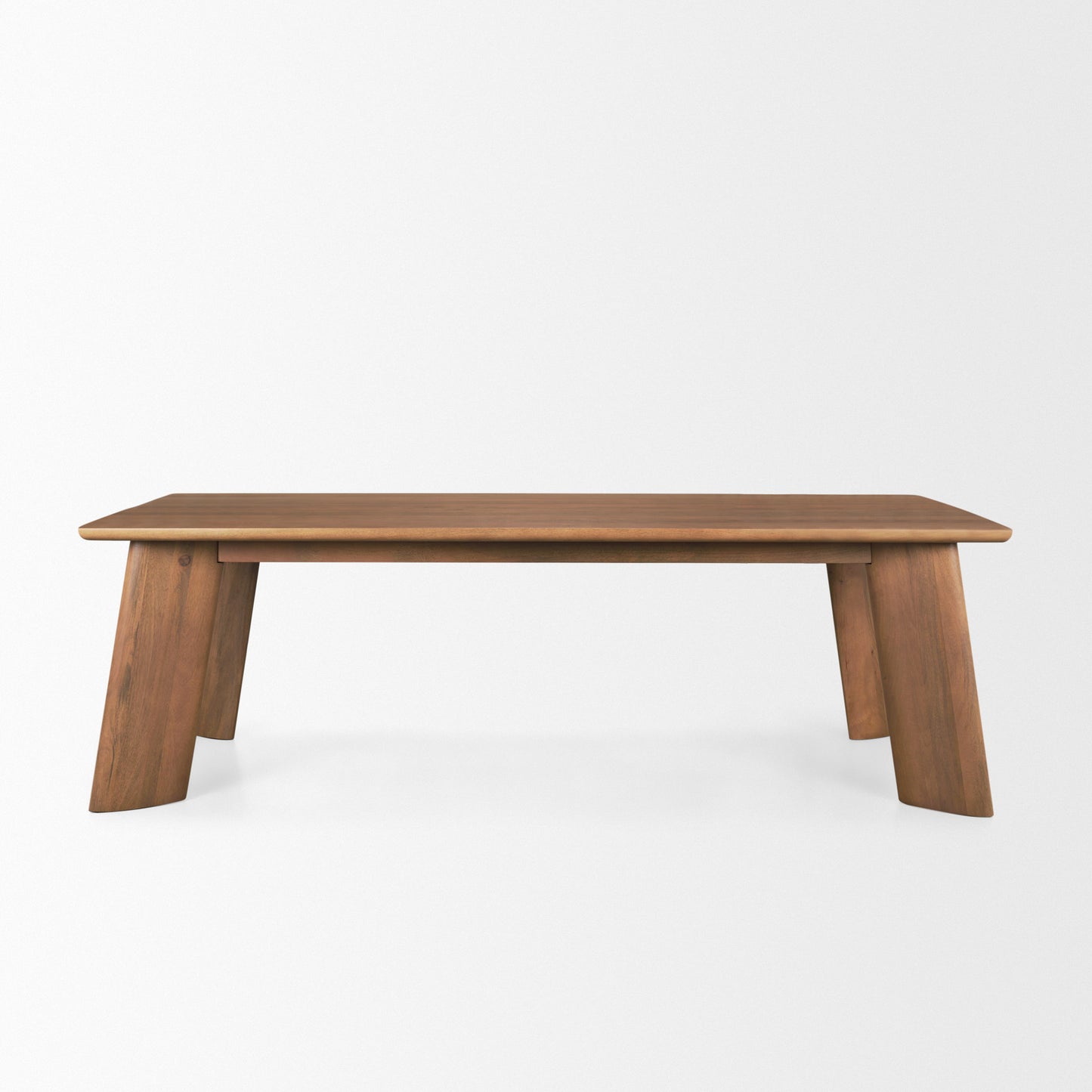 Jonan Brown Solid Mango Wood Dining Table – Rectangular Rustic Design