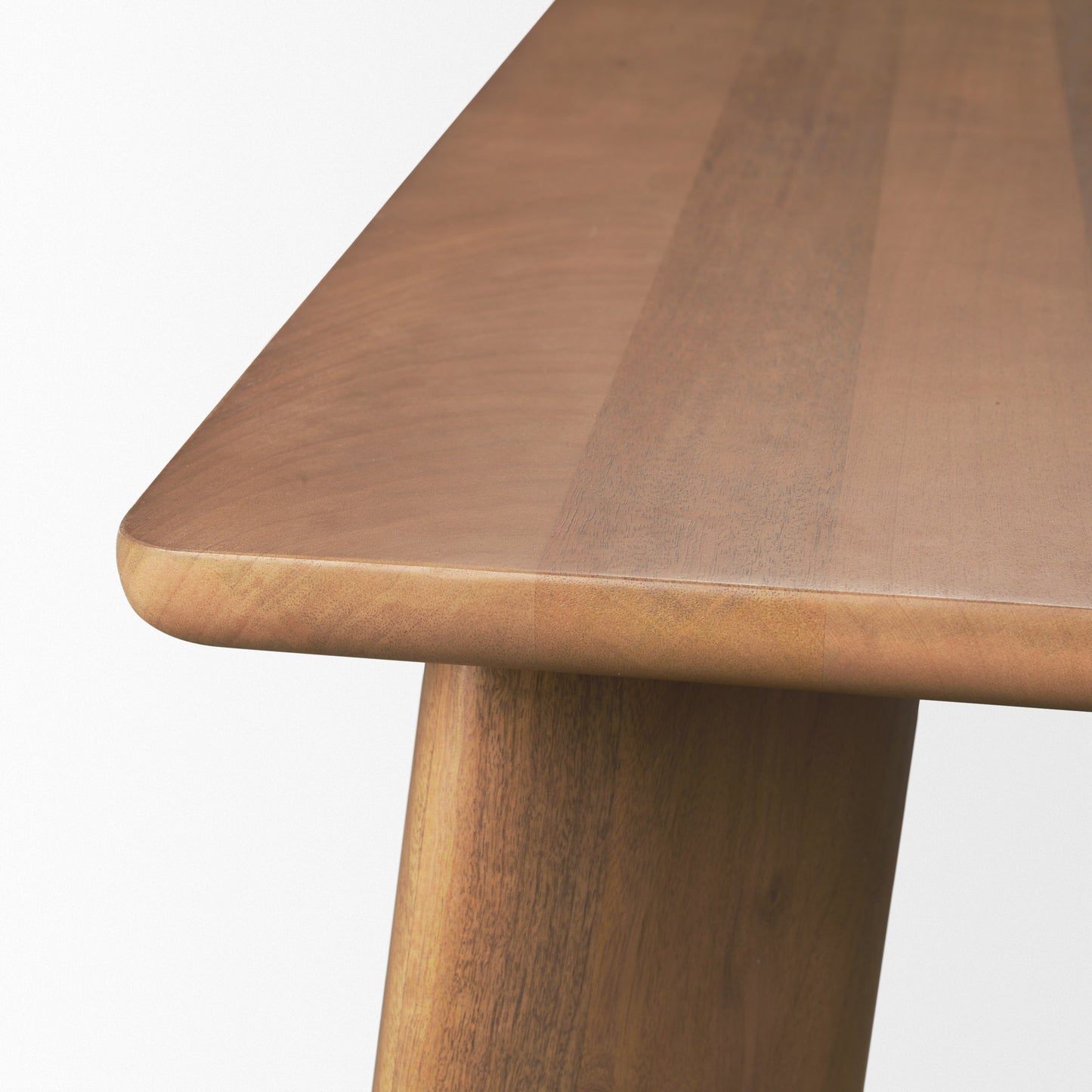 Jonan Brown Solid Mango Wood Dining Table – Rectangular Rustic Design