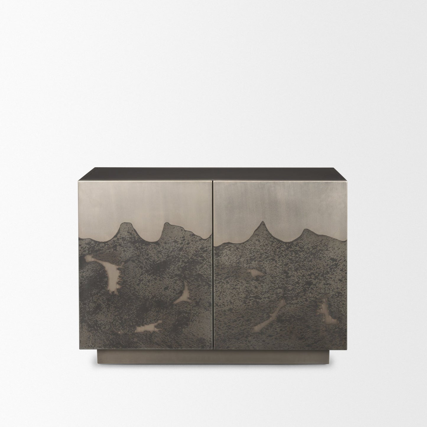 Roxdale Acid Washed Iron Metal Accent Cabinet