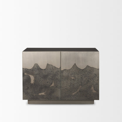 Roxdale Acid Washed Iron Metal Accent Cabinet