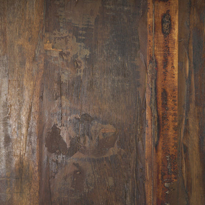 Estelle Reclaimed Wood Bench – Rustic Brown Finish for Entryway or Dining