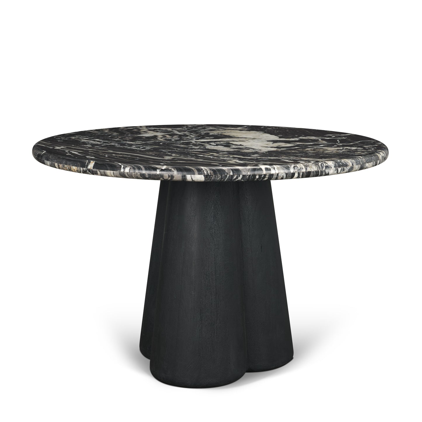 Marilyn 48 Inch Black Forest Marble Round Dining Table