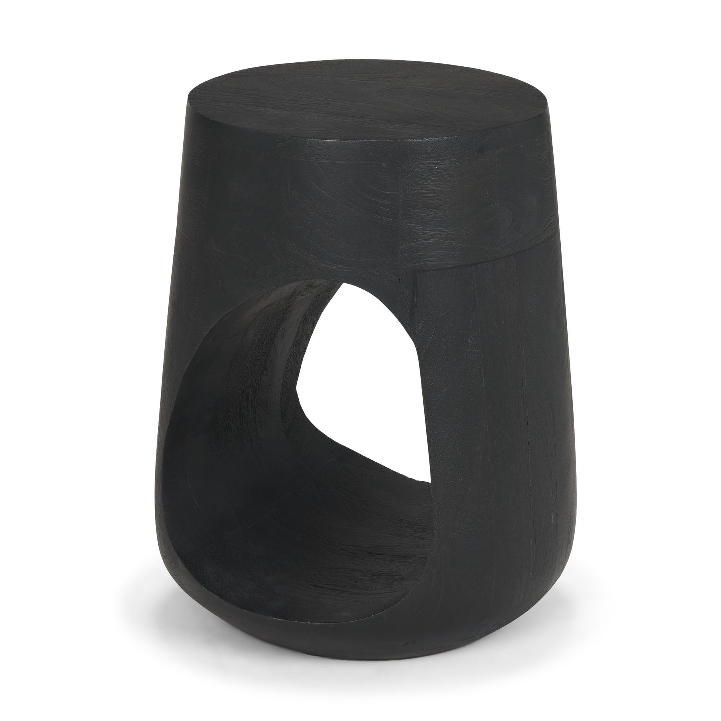 Cove Dark Brown Solid Mango Wood Side Table