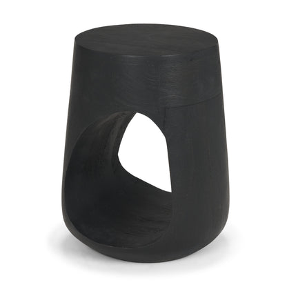Cove Dark Brown Solid Mango Wood Side Table