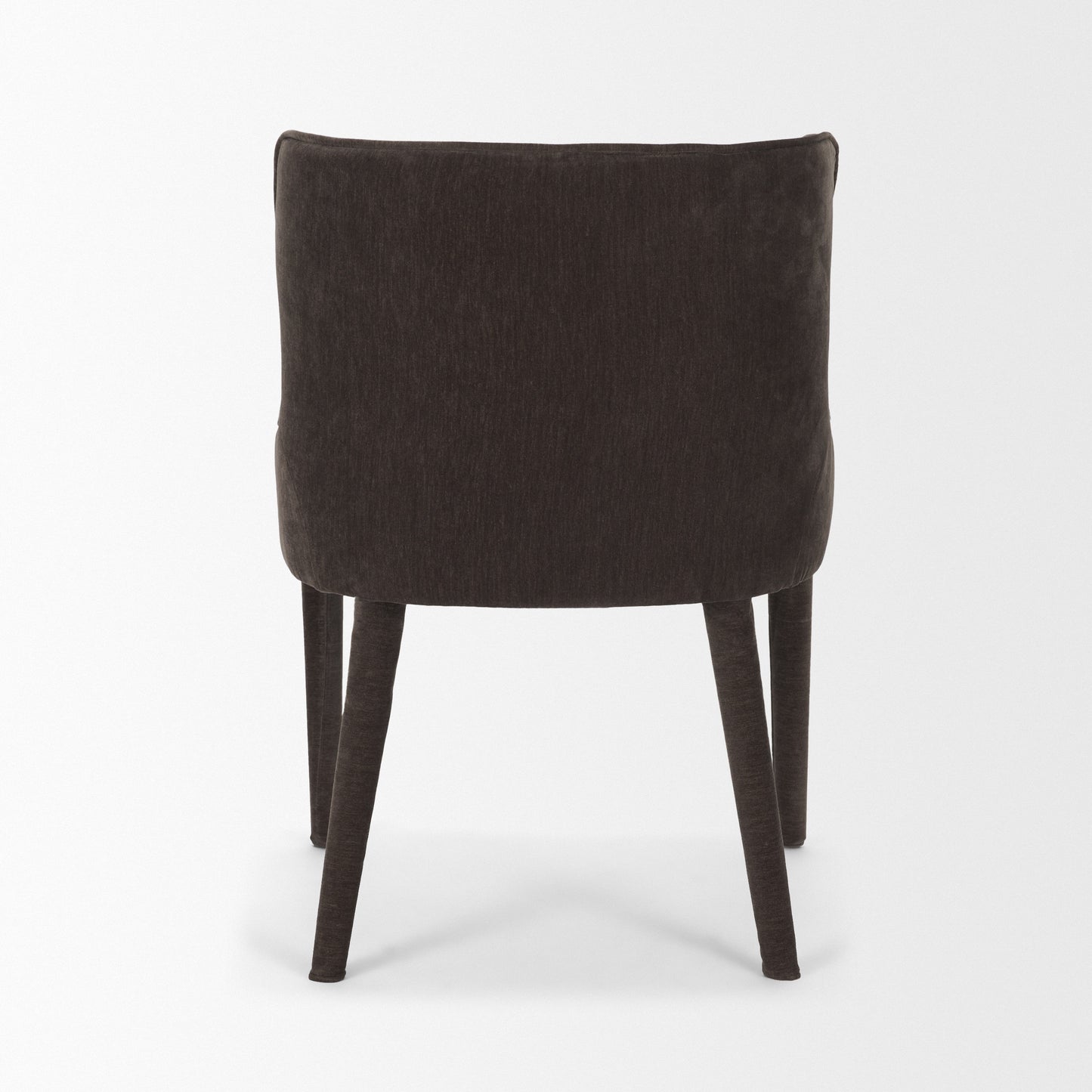 Nolan Slope Charcoal Chenille Dining Chair Set of 2