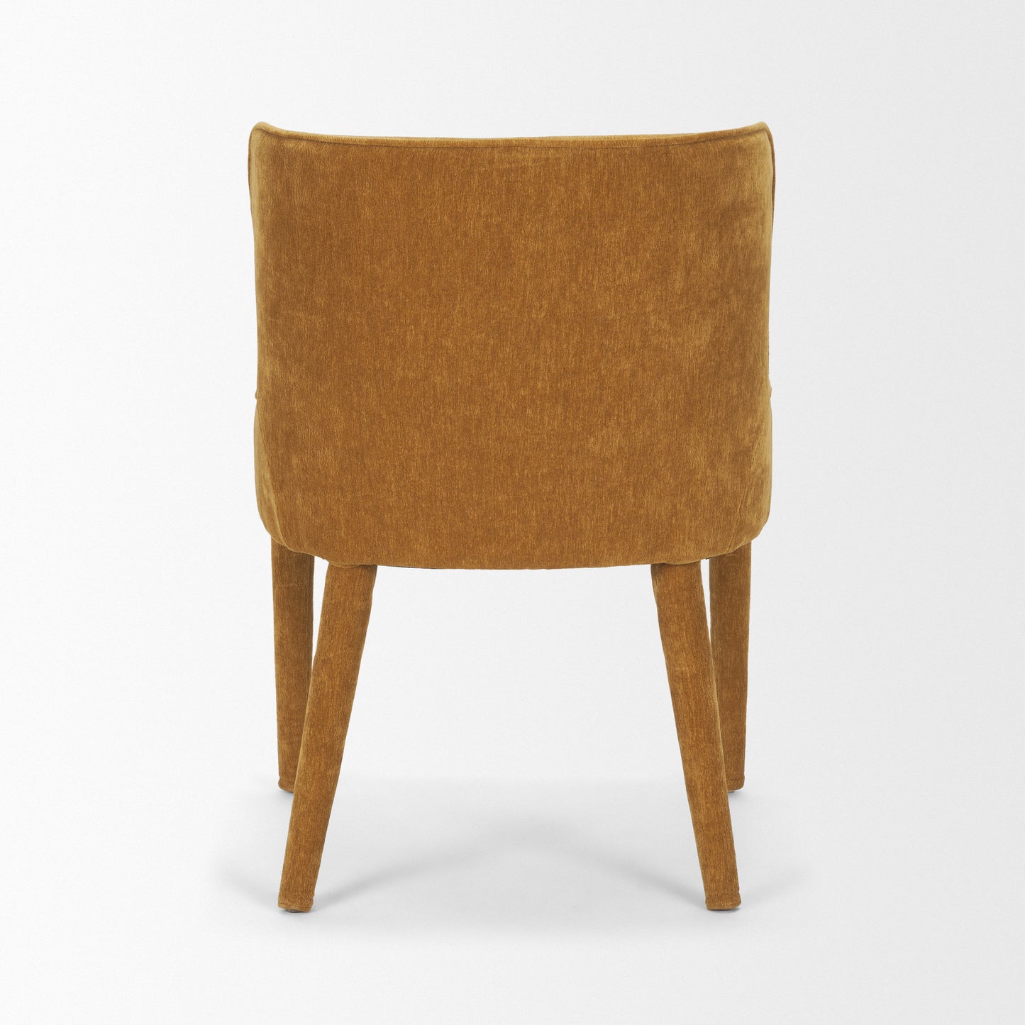 Nolan Rust Chenille Slope Dining Chair -Set of 2
