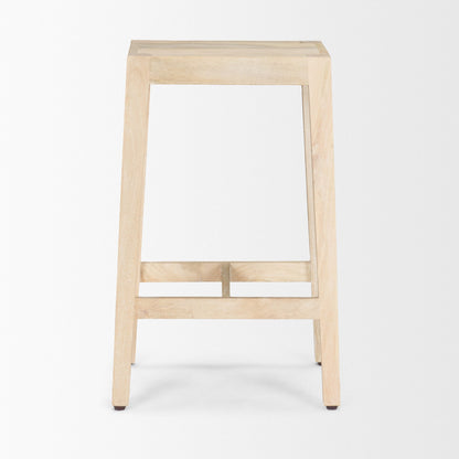 Colony Light Brown Solid Wood Counter Stool