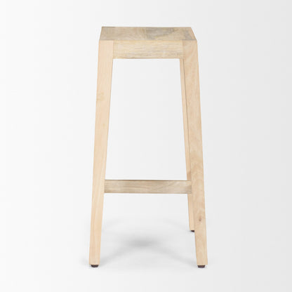 Colony Light Brown Solid Wood Counter Stool