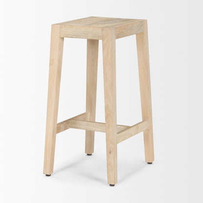 Colony Light Brown Solid Wood Counter Stool