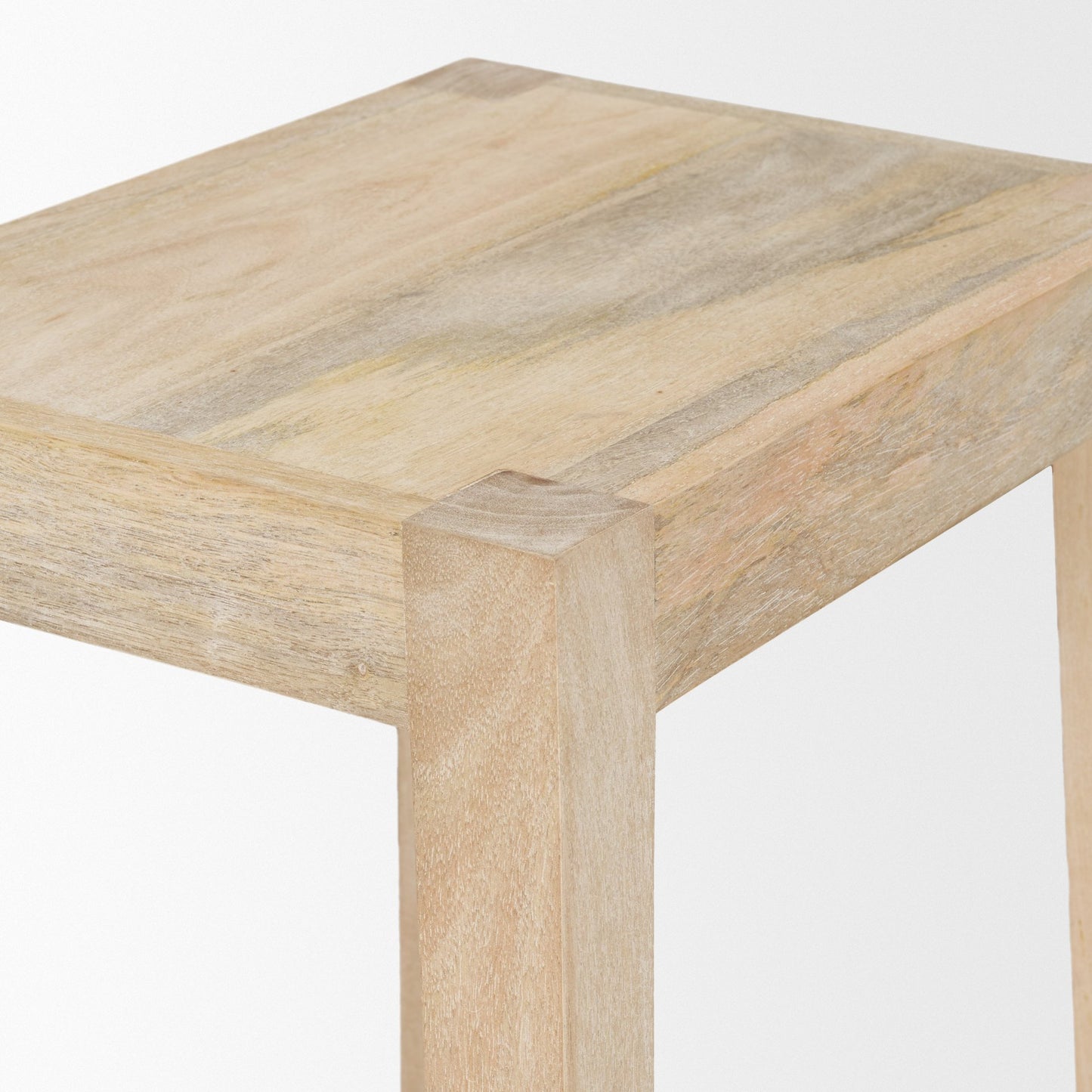 Colony Light Brown Solid Wood Counter Stool