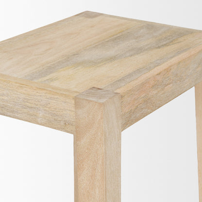 Colony Light Brown Solid Wood Counter Stool