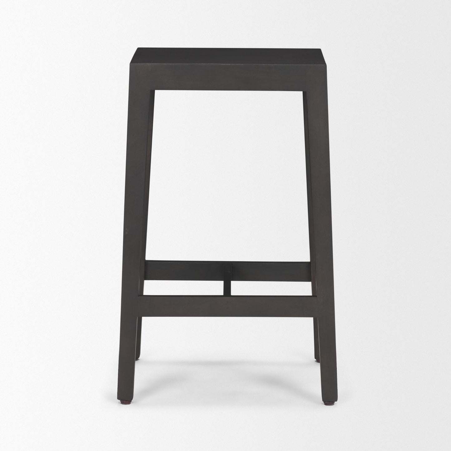 Colony Black‑Brown Solid Wood Counter Stool