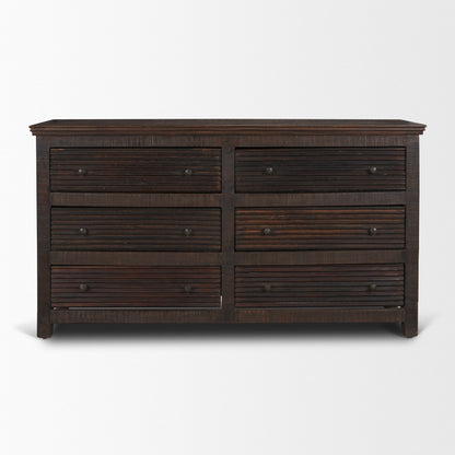 Rhett Reclaimed Wood 6‑Drawer Cabinet