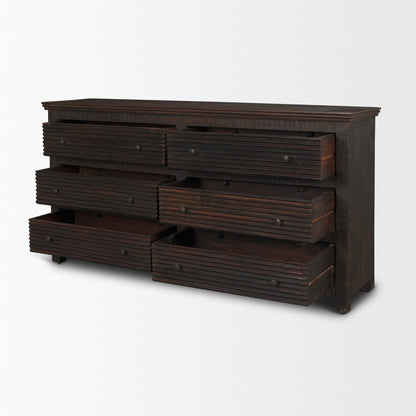 Rhett Reclaimed Wood 6‑Drawer Cabinet