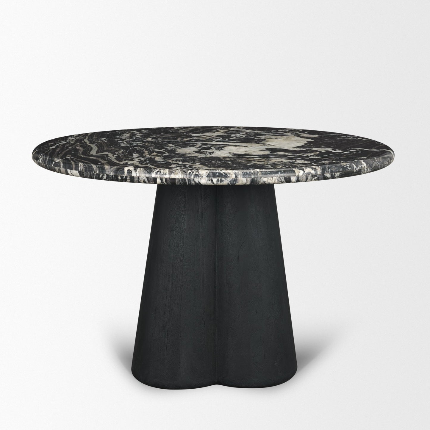 Marilyn 48 Inch Black Forest Marble Round Dining Table
