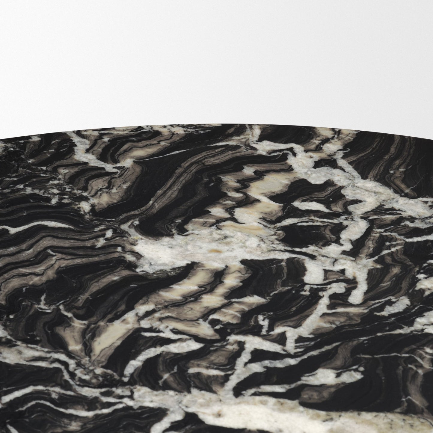 Marilyn 48 Inch Black Forest Marble Round Dining Table