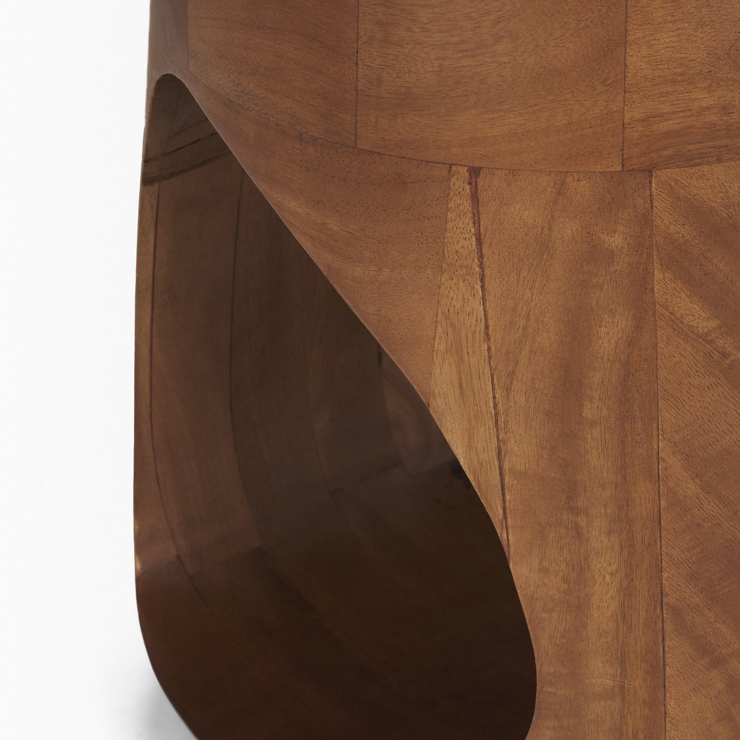 Cove Mid‑Brown Solid Mango Wood Side Table