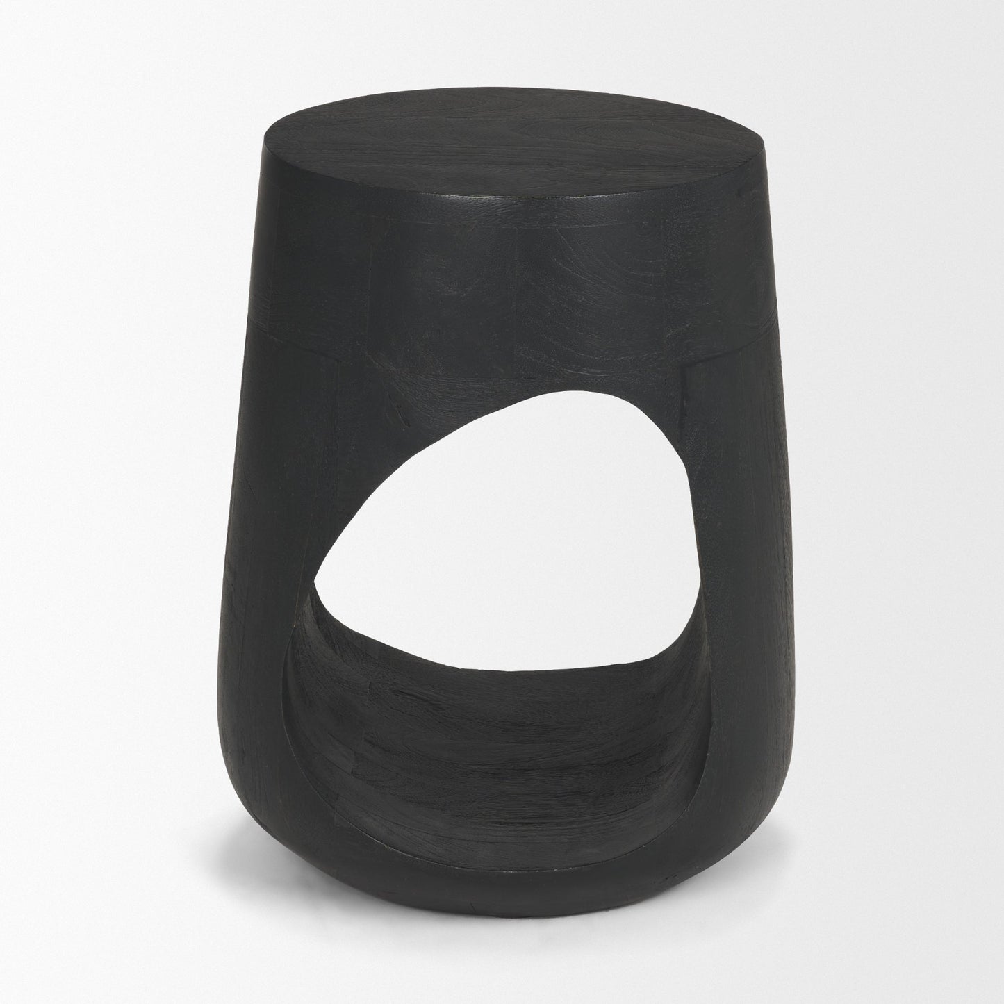 Cove Dark Brown Solid Mango Wood Side Table