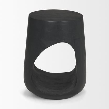 Cove Dark Brown Solid Mango Wood Side Table