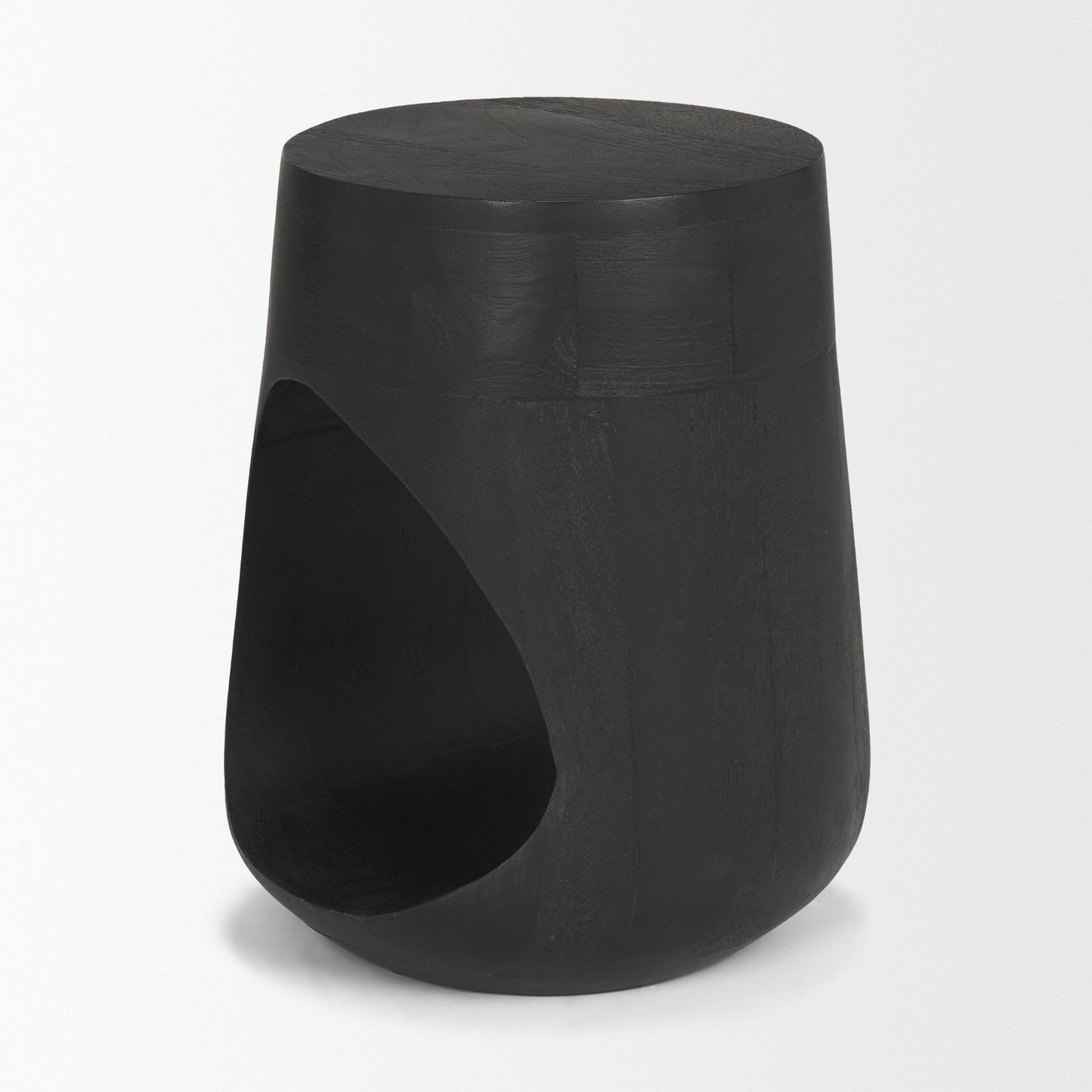 Cove Dark Brown Solid Mango Wood Side Table