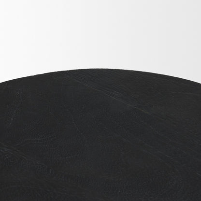 Cove Dark Brown Solid Mango Wood Side Table