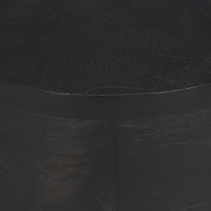 Cove Dark Brown Solid Mango Wood Side Table