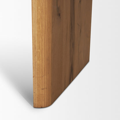 Belford 72 Inch Light Brown Oak Wood Console Table