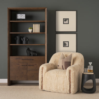 Cove Dark Brown Solid Mango Wood Side Table