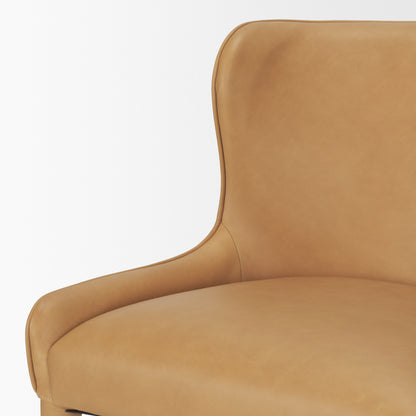 Nolan Full‑Leather Curved Back Dining Chair Set of 2