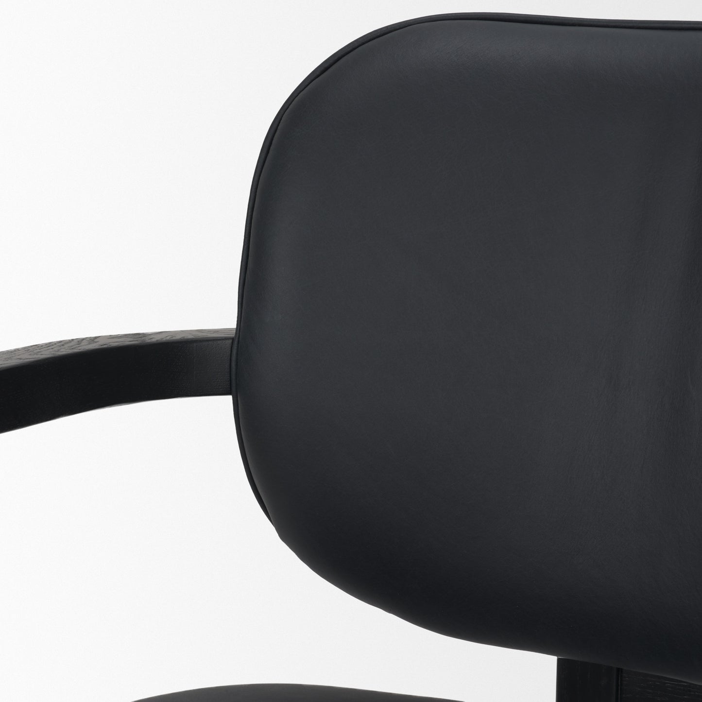 Carlisle Black Leather Tripod Frame Dining Armchair