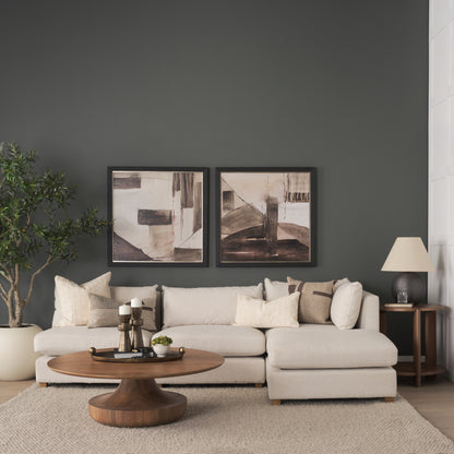 Hisako Mid Brown Open Round Accent Table
