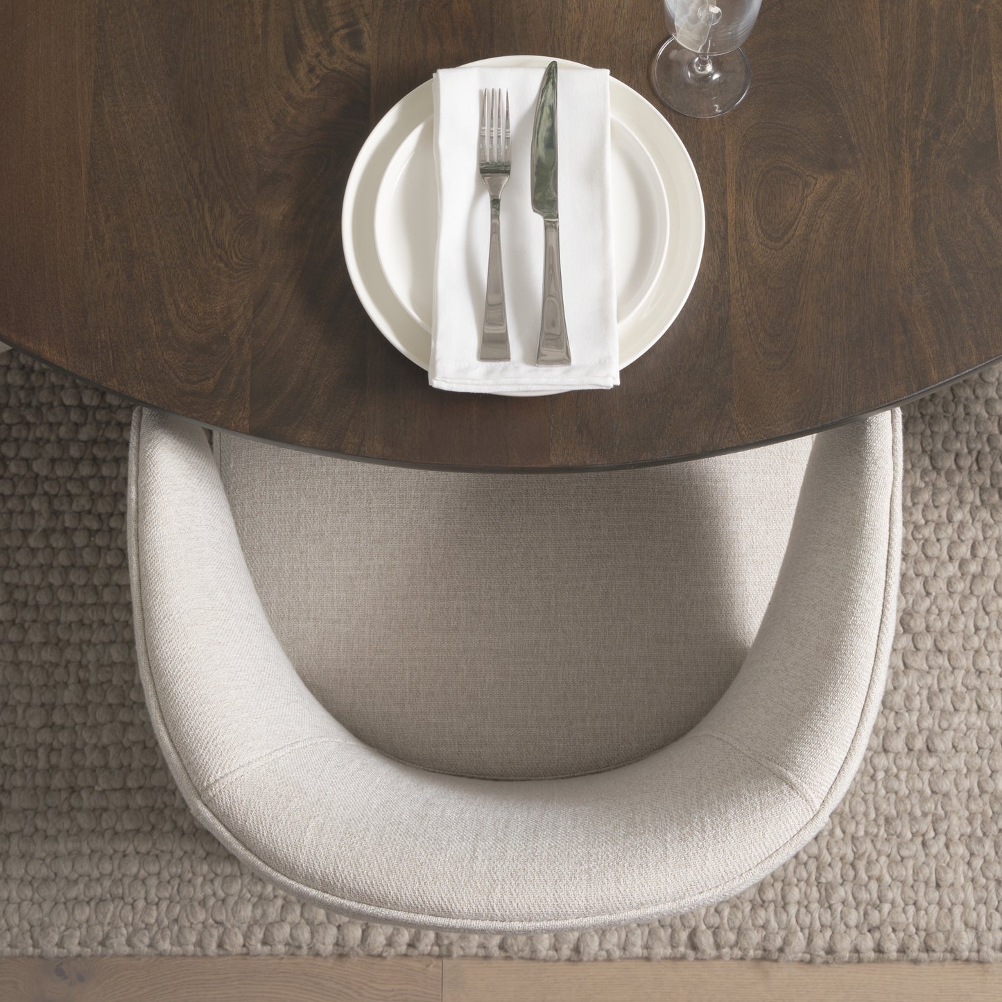 Terra Fluted Dining Table with Niles Chairs and Terra Sideboard