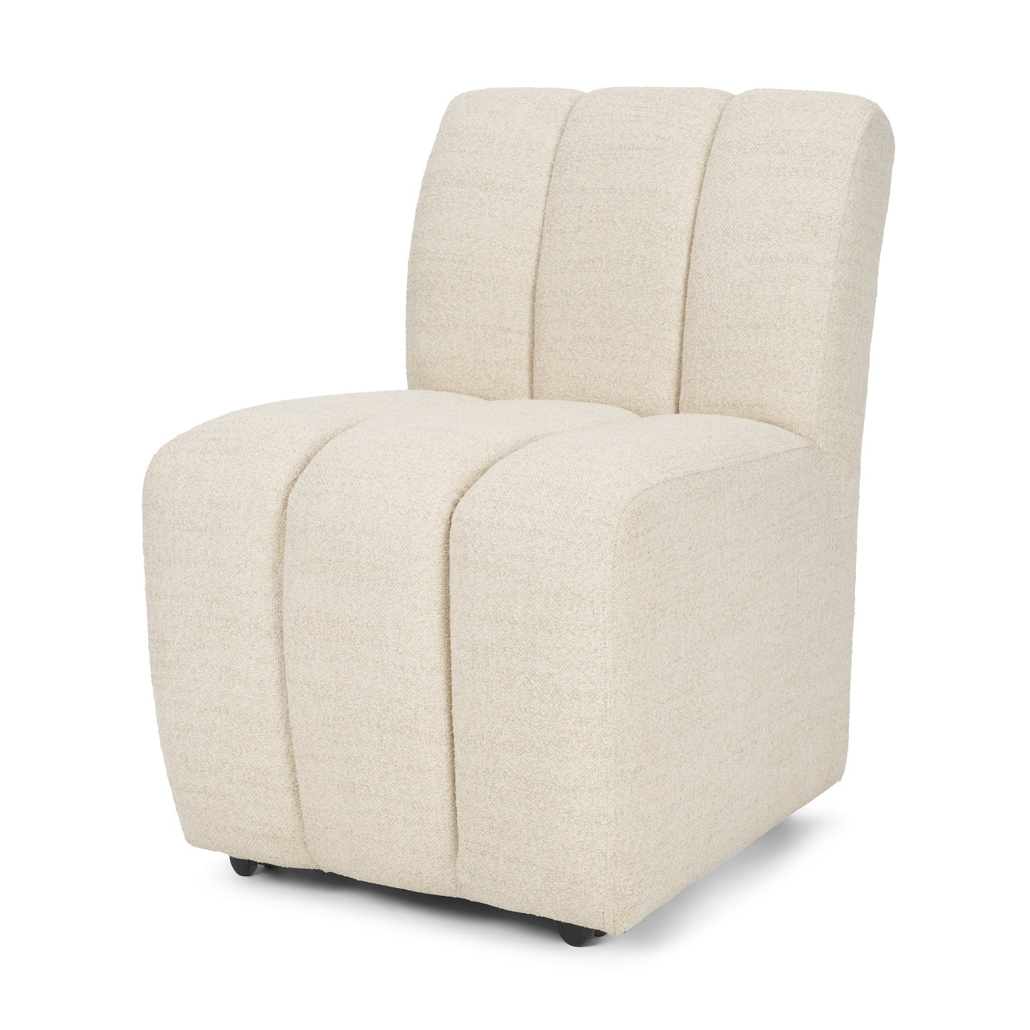 Wilkins Beige Performance Fabric Upholstered Dining Chair